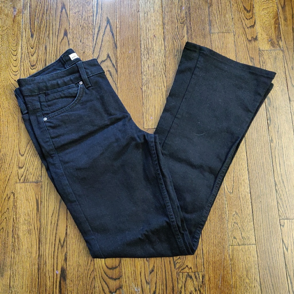 black denim jeans
